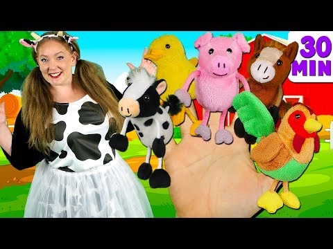 Farm Animals Finger Family and more Animals Songs | Finger Family Collection - Learn Animals Sounds