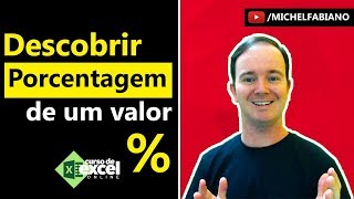 COMO DESCOBRIR PORCENTAGEM DE UM VALOR NO EXCEL