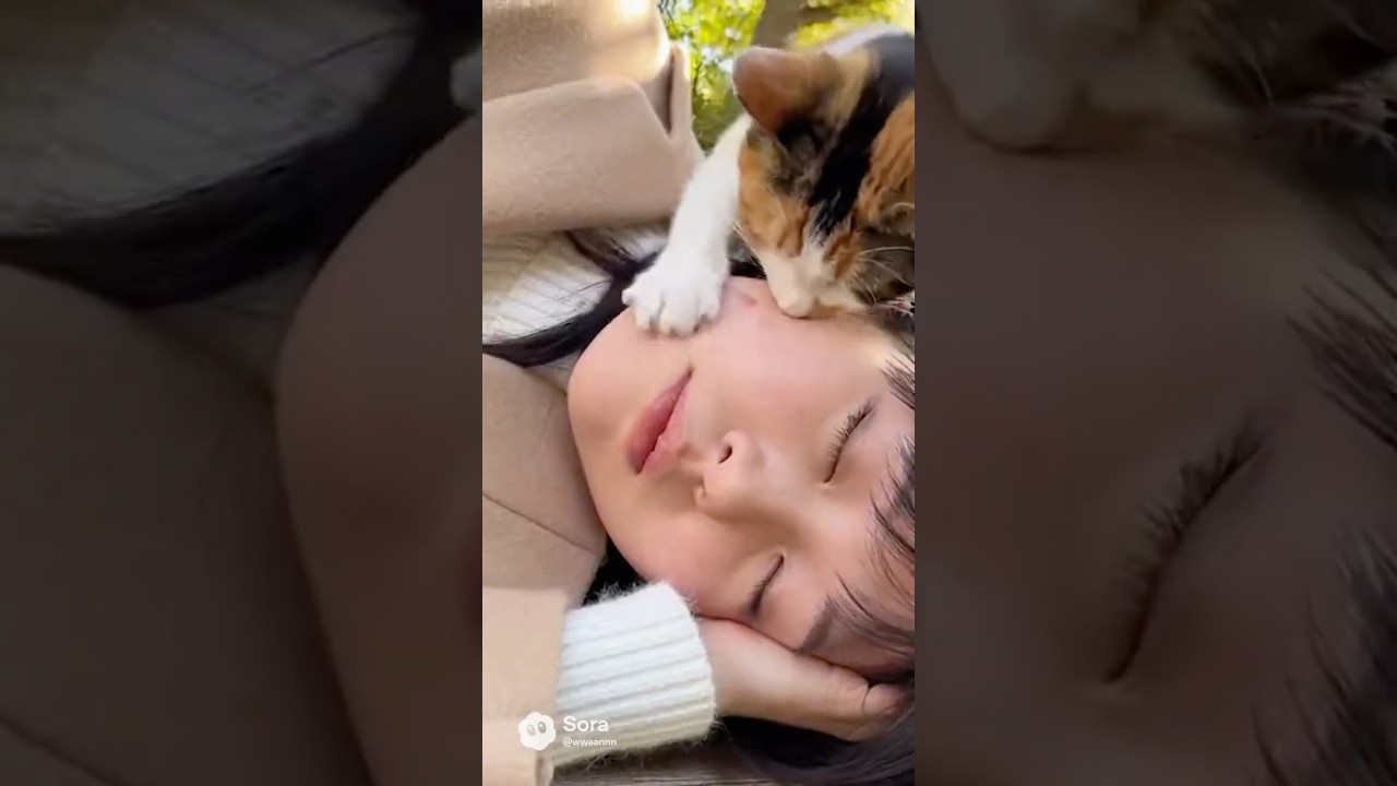 起きろぉ こんなところで寝たら風邪ひくにゃん  #funny