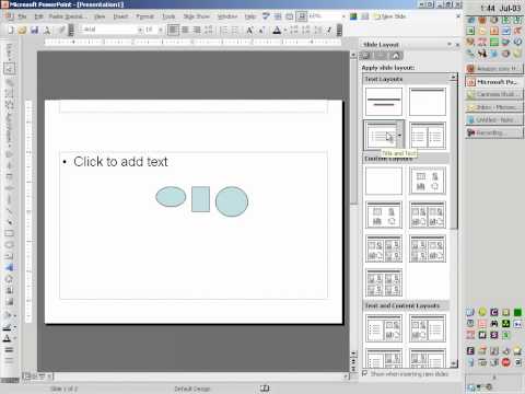 Adding buttons in PowerPoint 2003