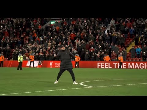 Jurgen Klopp fist pumps | Liverpool 6-0 Leeds United