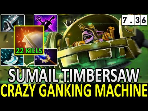 SUMAIL [Timbersaw] | Crazy Ganking Machine | Aggressive 22 Kills | Dota 2 | Pro Gameplay | Highlight