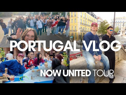 CRAZY Now United Portugal BTS VLOG 🇵🇹  backstage, exploring Lisbon w/ Josh, tech rehearsals & SHOWS!