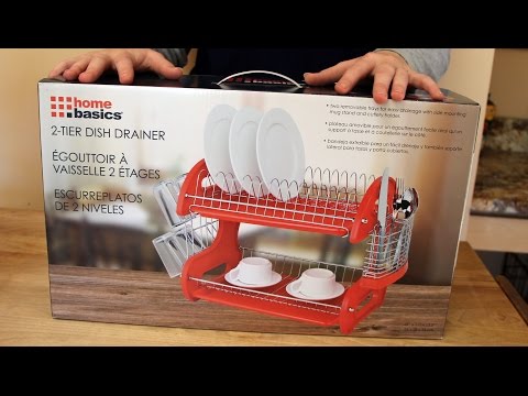 Home basics 2 tier red rack product review