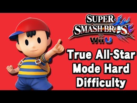 Super Smash Bros. For Wii U (True All-Star Mode Hard Difficulty | Ness) 60fps