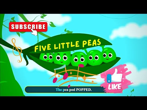 Five Little Peas | Nursery Rhyme & Kids Song | baby songs