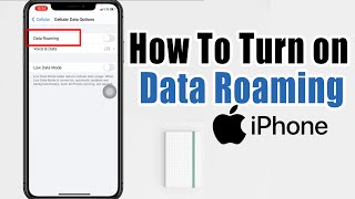 How To Turn On International Roaming On Iphone