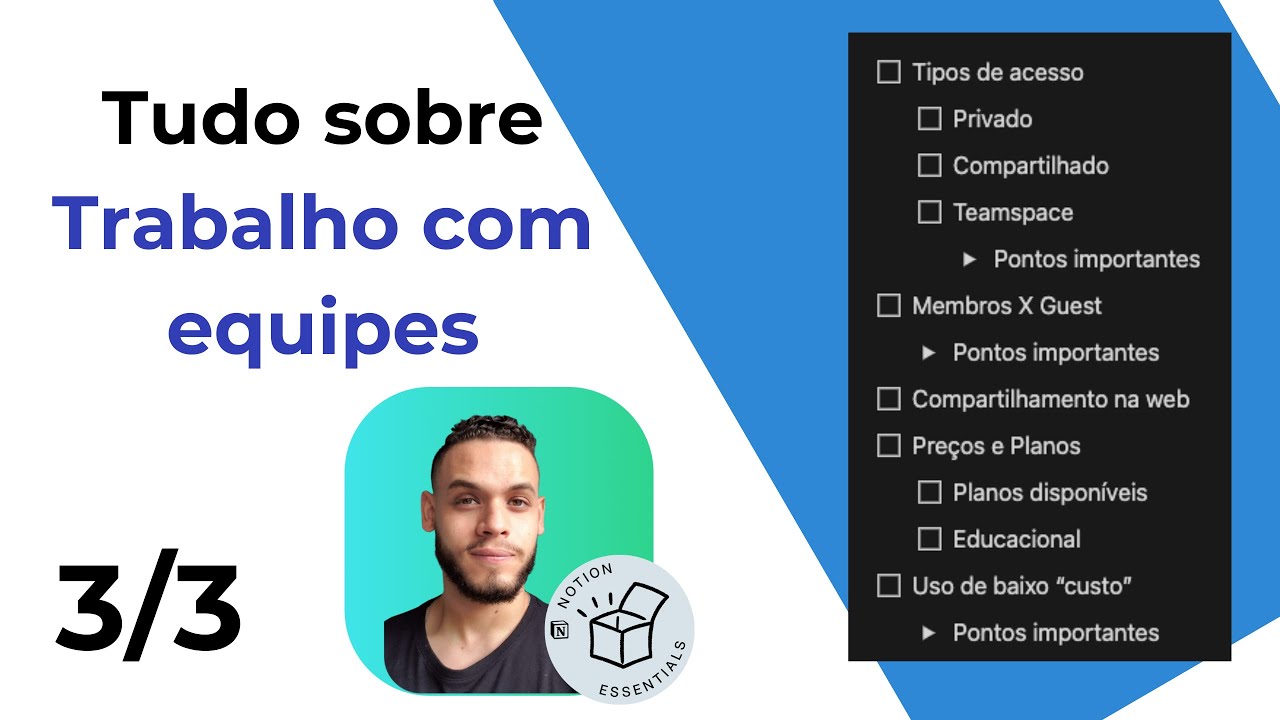 Trabalhando em equipe com o Notion