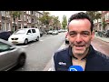 Drakentanden op de weg in Rotterdam-West om hardrijders tegen te gaan