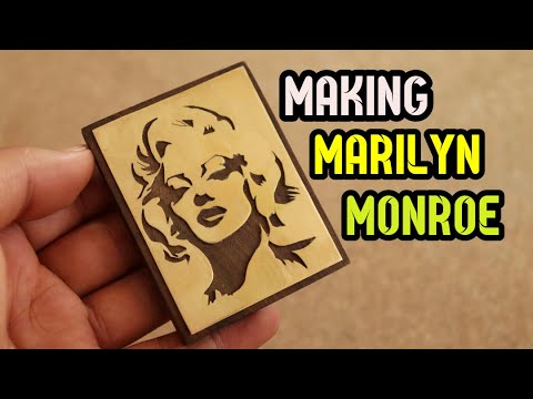 Wood and Metal Cutting Art - Creating a portrait of an alluring lady
