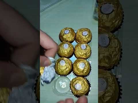Ferrero Rocher Chocolate Unboxing 😋 #shorts #shortsfeed #youtubeshorts #chocolate
