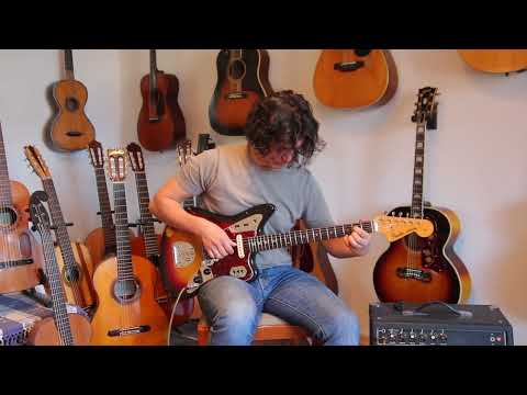 Fender Jaguar 1963 - Sunburst - cool sounding and all original Pre-CBS Jaguar with original hard case - check video! image 23