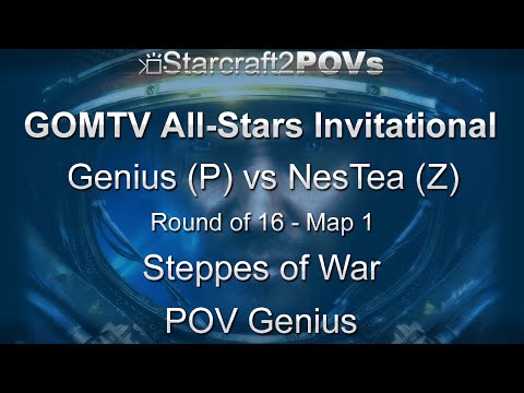 SC2 WoL - GOMTV All-Stars 2010 - Genius vs NesTea - Ro16 - Map 1 - Steppes of War - Genius