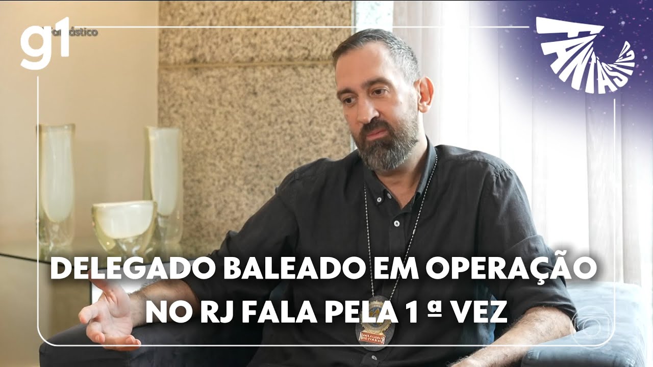 Fantástico: Delegado baleado durante a megaoperação em outubro no RJ fala pela primeira vez