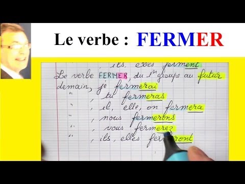 Conjugaison du verbe fermer : à l'imparfait, au présent et au futur