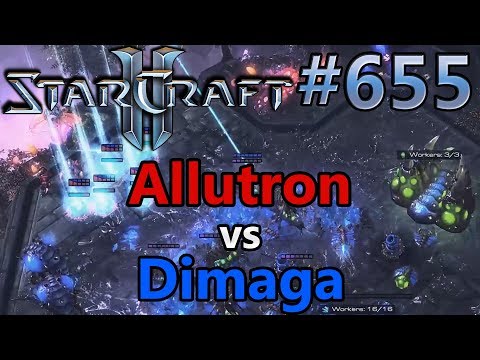 Allutron (P) vs Dimaga (Z) | Starcraft 2: Replay-Cast #655 [German]