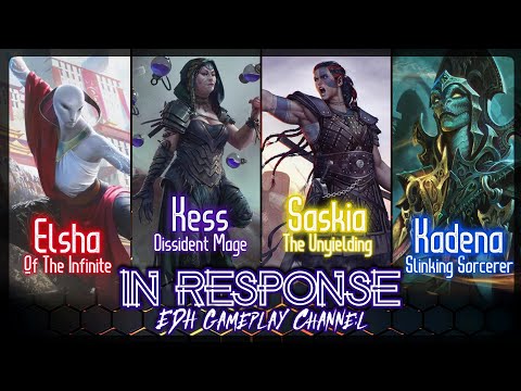 Elsha vs Kess vs Saskia vs Kadena: Commander Gameplay