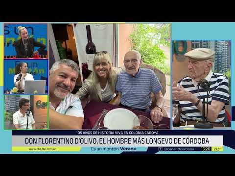 Florentino Oscar D´Olivo cumplió 105 años
