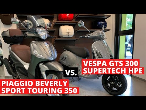 Vespa GTS 300 Supertech HPE 🆚Piaggio Beverly Sport Touring 350 - Der ultimative Vergleich!