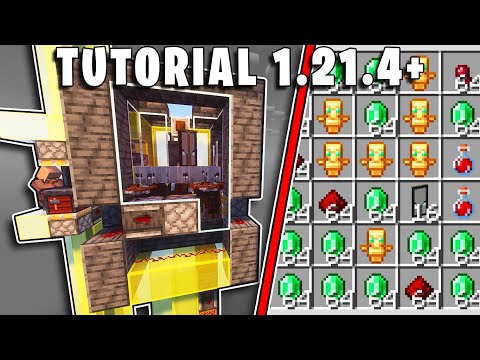 MIGLIOR FARM di SMERALDI 1.21.4 - Stacking Raid Farm da 20'000 Item/h - SOLO JAVA