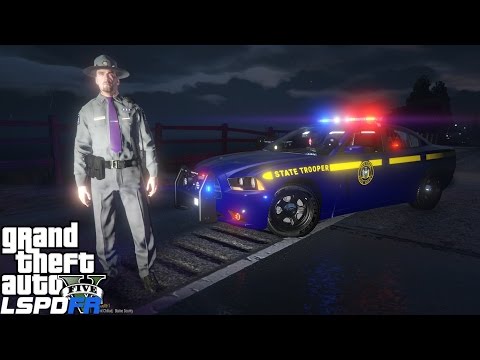 GTA 5 LSPDFR Police Mod 266 | Better Emergency Lighting Mod | New York State Police Dodge Charger