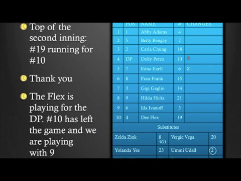 Softball Lineup Sheets