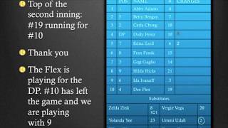 Lineup Management - longer class including courtesy runners, DP/Flex, substitution, and lineup card