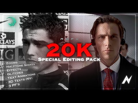 20K SPECIAL MINI PACK🗿🤍 | Alight Motion & NODE Video | Zooms, Glitches, Effects, 3D Text's and more