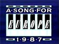 A Song For Europe 1987