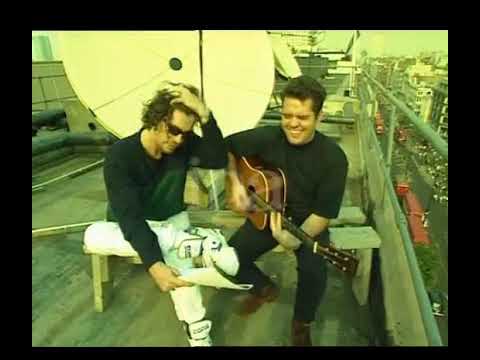 INXS The Stairs Acoustic (Performed Twice) & Interview Michael and Andrew London 1990 Raw Footage