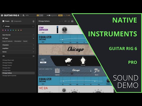 Native Instruments Guitar Rig 6 Pro - Sound Demo (no talking)