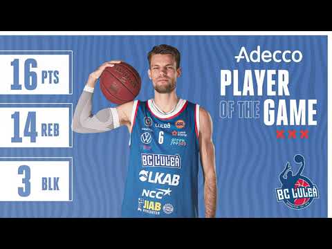 Adecco player of the game vs. Nässjö Basket: Andrew Smith