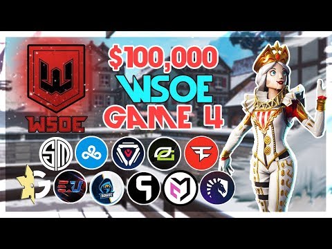 $100,000 🥊WSOE Fortnite Tournament🥊 Game 4 (Fortnite)