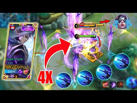 LING FAST HAND 4X COMBO IN 1SEC (ENEMY CRY!!) | LING TOP GLOBAL GAMEPLAY (MORE FAST HAND) | MLBB