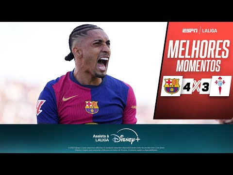 Gols e lances de Barcelona x Celta