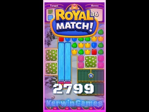 Royal Match Level 2799 - Super Hard Level - No Boosters Gameplay