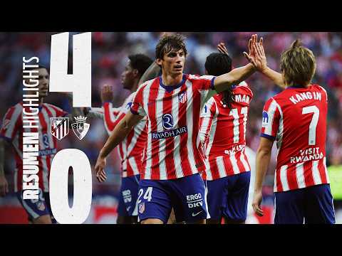 Résumé du match Atlético Madrid - Osasuna (4-0) en Liga