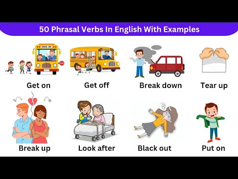 50 English Vocabulary:Phrasal verbs | phrasal verbs with sentences | listen and practice