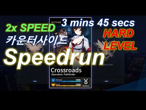 카운터사이드 Counter:Side Crossroads Speedrun | HARD LEVEL 3 mins 45 secs [ FINAL ATTEMPT ]