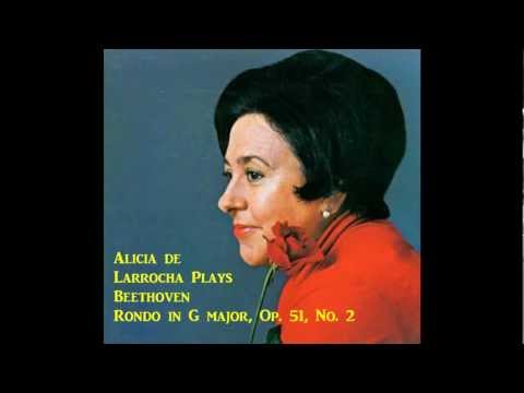 Alicia de Larrocha plays Beethoven - Rondo, Op.51, No.2 (1972 Live)