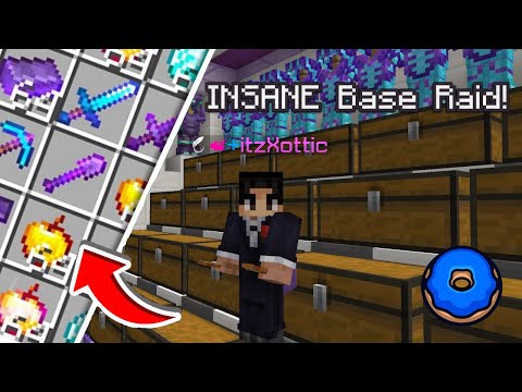 MASSIVE Base Raid on the Donut SMP! Spawners + Loot