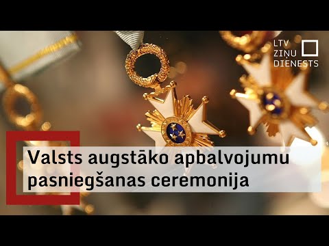 Valsts augstāko apbalvojumu pasniegšanas ceremonija