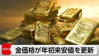 国内の金価格　1グラム当たり2万3262円で今年最安値更新　アメリカの利上げ観測強まり