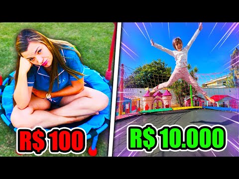 CAMA ELÁSTICA DE R$100, R$1.000 E R$10.000! - Desafio