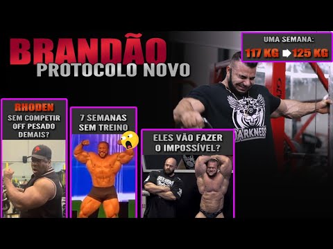 Brandão de volta + Roelly sem treinar por 2 meses + Shawn Rhoden + William Martins posando
