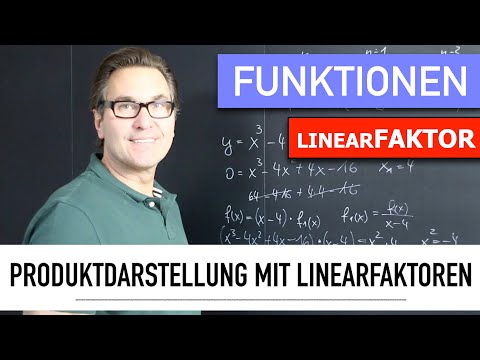 Produktdarstellung mit Linearfaktoren | 1. Reduziertes Polynom | Polynomsdivision | Funktionen