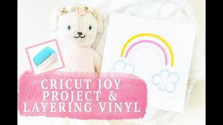 Layering Vinyl With Cricut Joy : How To Layer Multiple Colors Without the Stress!