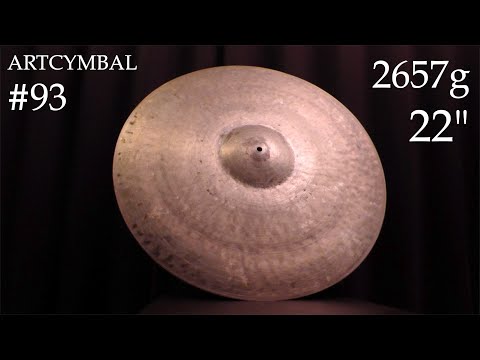 2657g 22" ARTCYMBAL#93 patina by Manabu Yamamoto