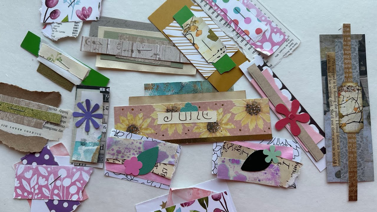 Traveling back in time? Eeek! Use it or lose it/scrap paper/page strip clusters and tabs #Tutorial