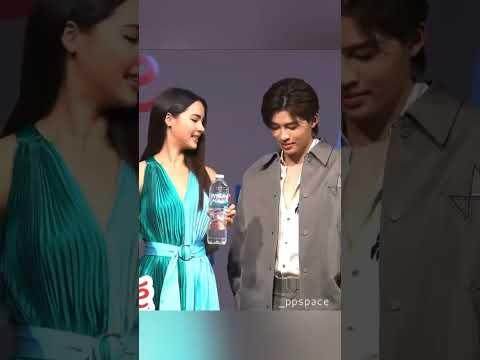 Pond blushing next to his idol while Phuwin 👀 #MinereBottleMadeFromBottles #ppnaravit #phuwintang